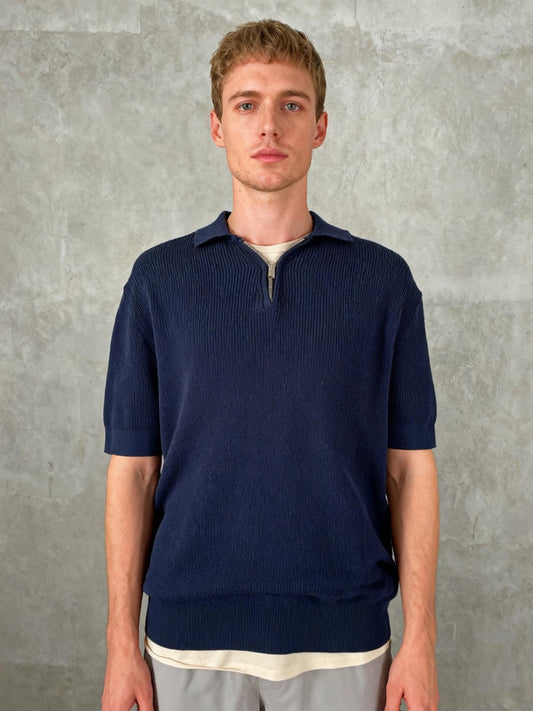 ZARA Navy Blue Sweater T-Shirt Size M