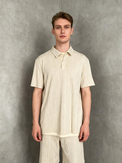 PJ Paul Jones Beige Sweater T-shirt Size L