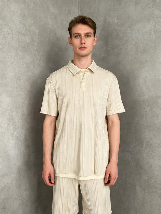 PJ Paul Jones Beige Sweater T-shirt Size L