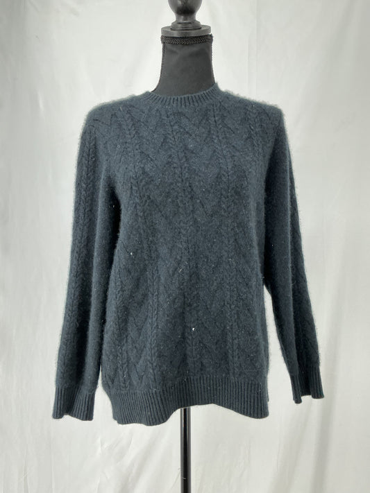 Grey Cable Knit Sweater Size No