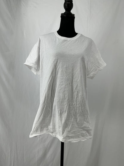 FRUIT OF THE LOOM White T-Shirt Size L