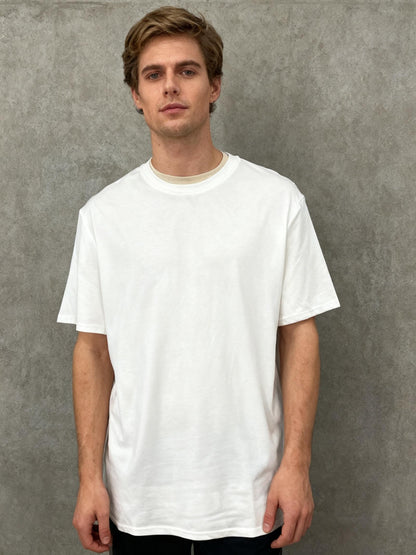 REALESSENTIALS White T-Shirt Size L
