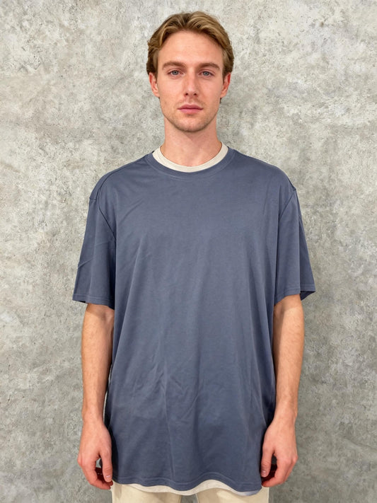 REALESSENTIALS Grey T-Shirt Size L