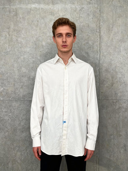 White Suit Shirt Size M