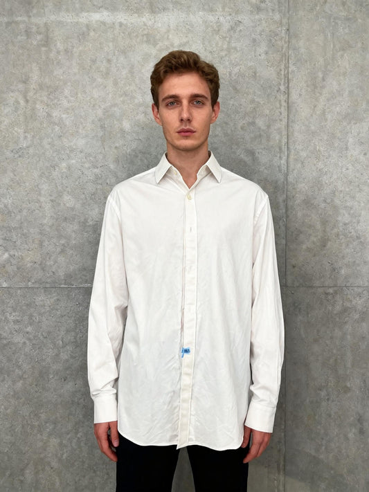 White Suit Shirt Size M