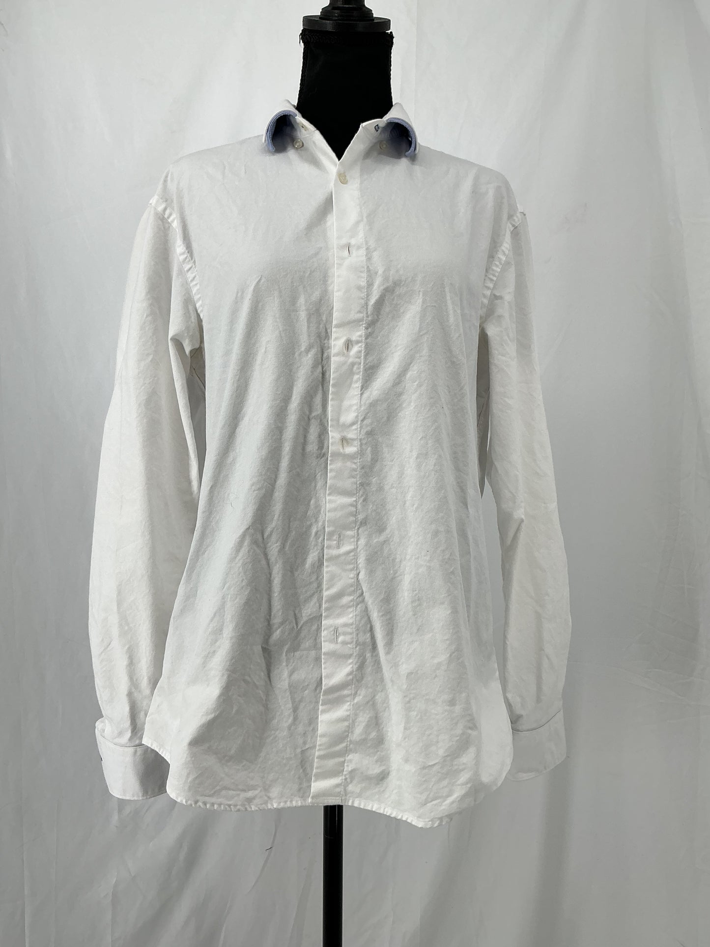 ZARA White Suit Shirt Size L