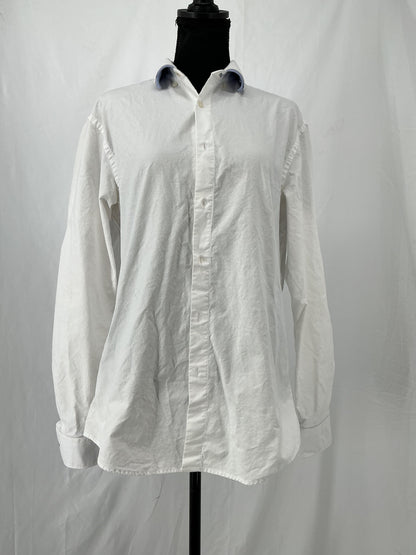 ZARA White Suit Shirt Size L