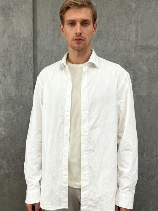 ZARA White Suit Shirt Size L