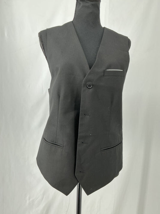 Black Suit Vest Size L
