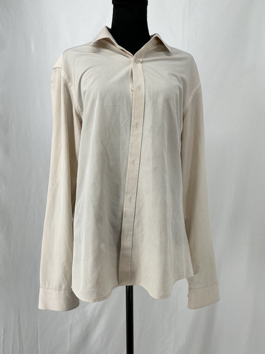 Beige Suit Shirt Size M