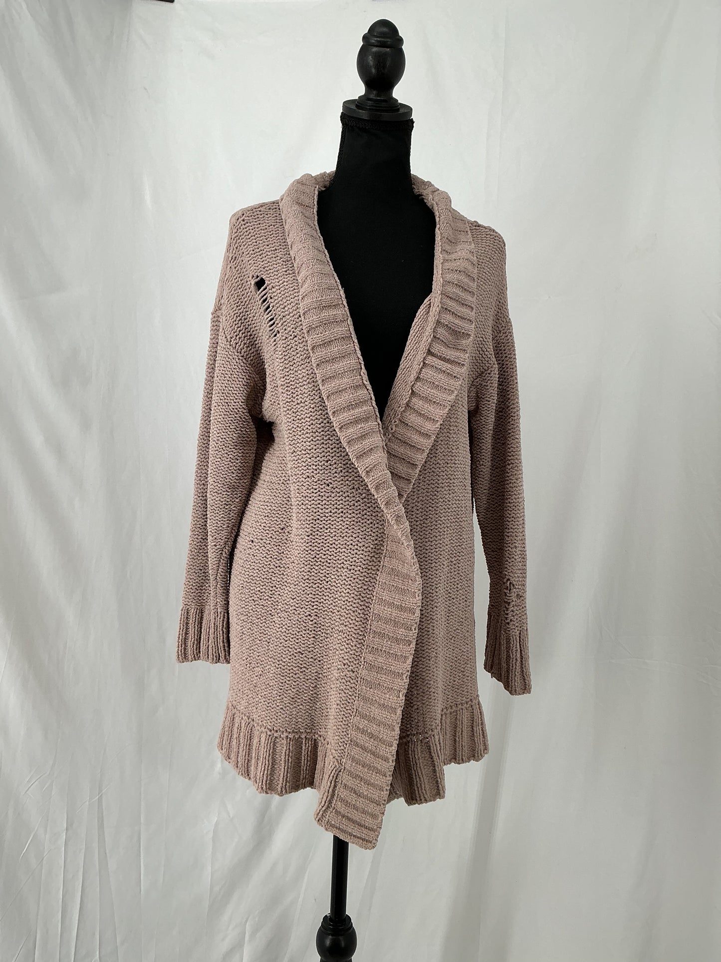 Beige Knitted Cardigan Size S