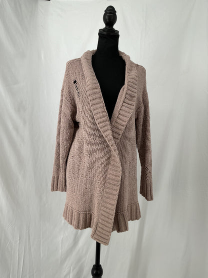 Beige Knitted Cardigan Size S
