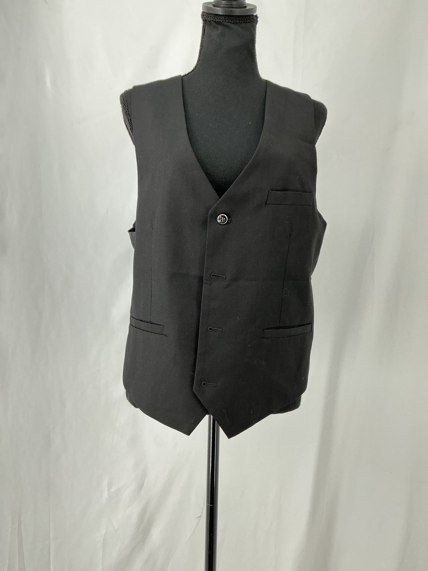 Black Suit Vest Size M