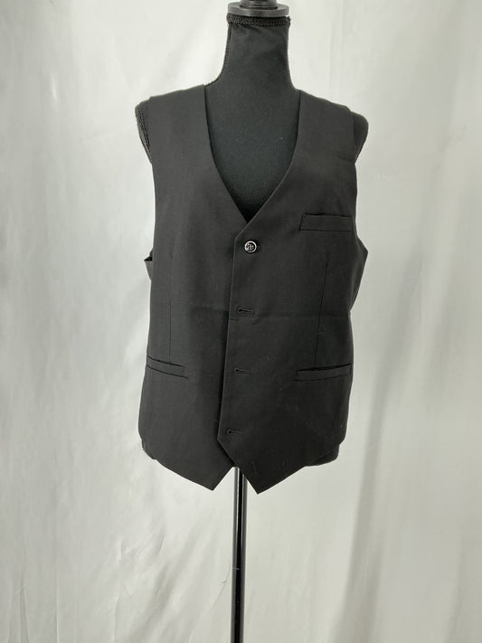 Black Suit Vest Size M
