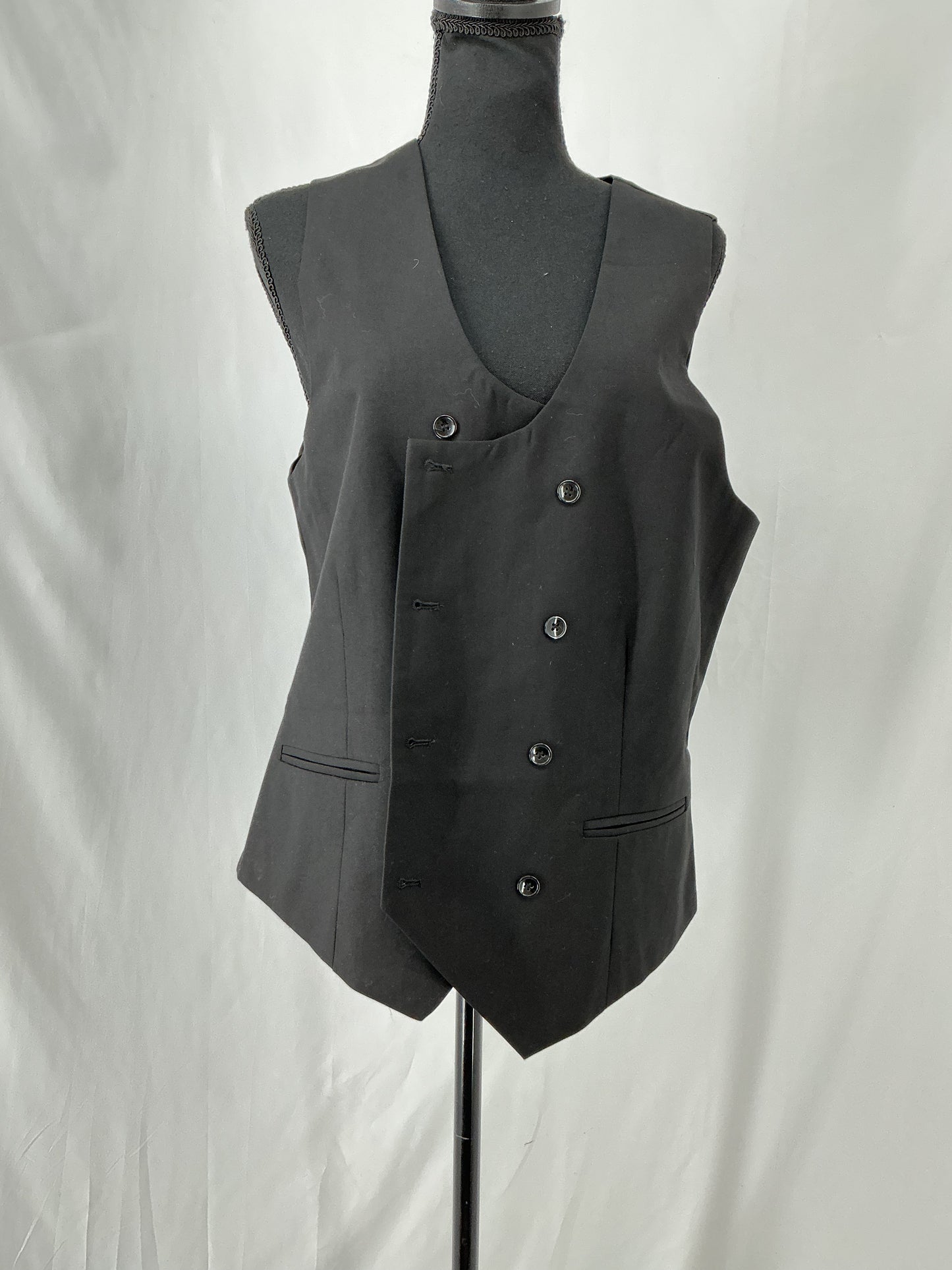 Black Suit Vest Size S