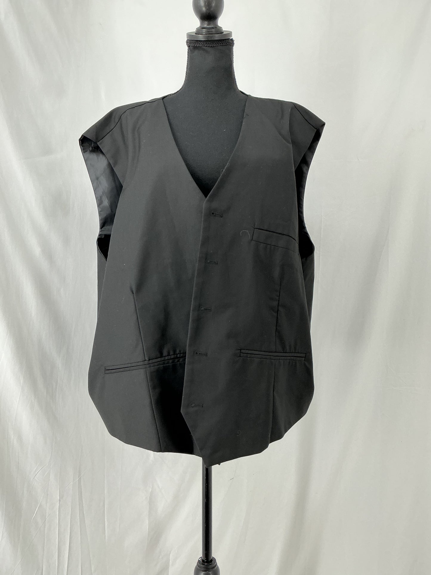 Black Suit Vest Size No