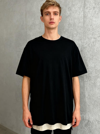 DAVID ARCHY Black T-Shirt Size L