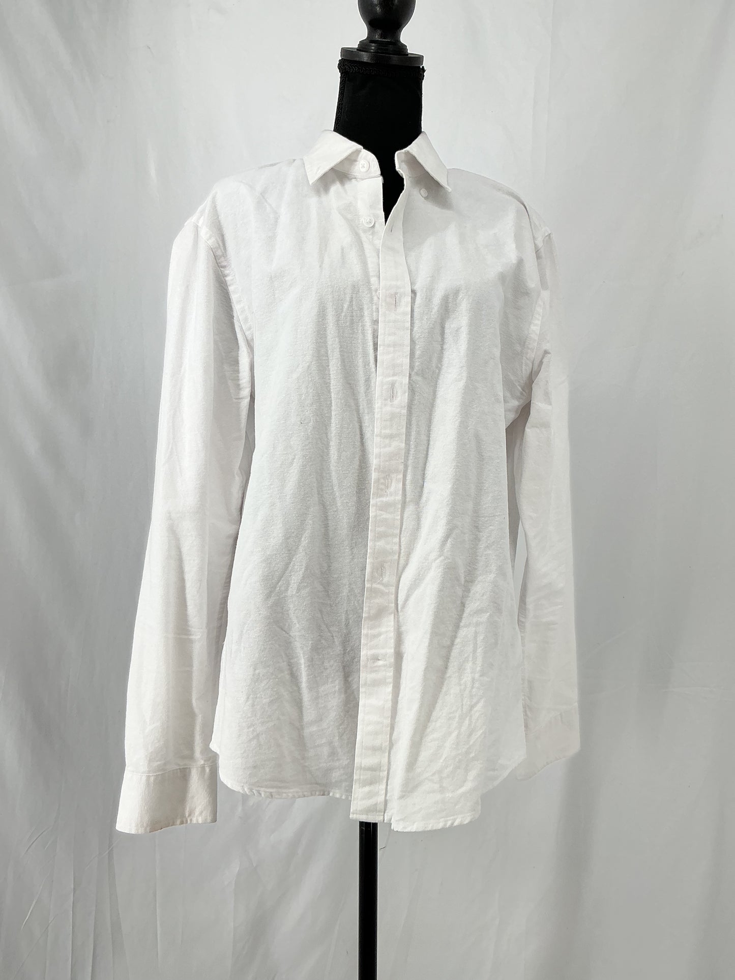 Amazon Essentials White Suit Shirt Size L