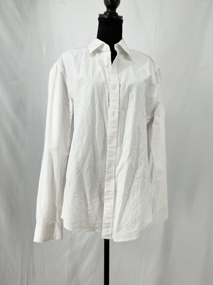 Amazon Essentials White Suit Shirt Size L