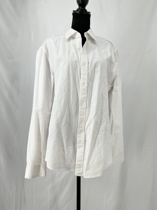 Amazon Essentials White Suit Shirt Size L