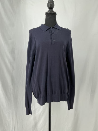 H&M Navy Blue Long Sleeve Shirt Size M