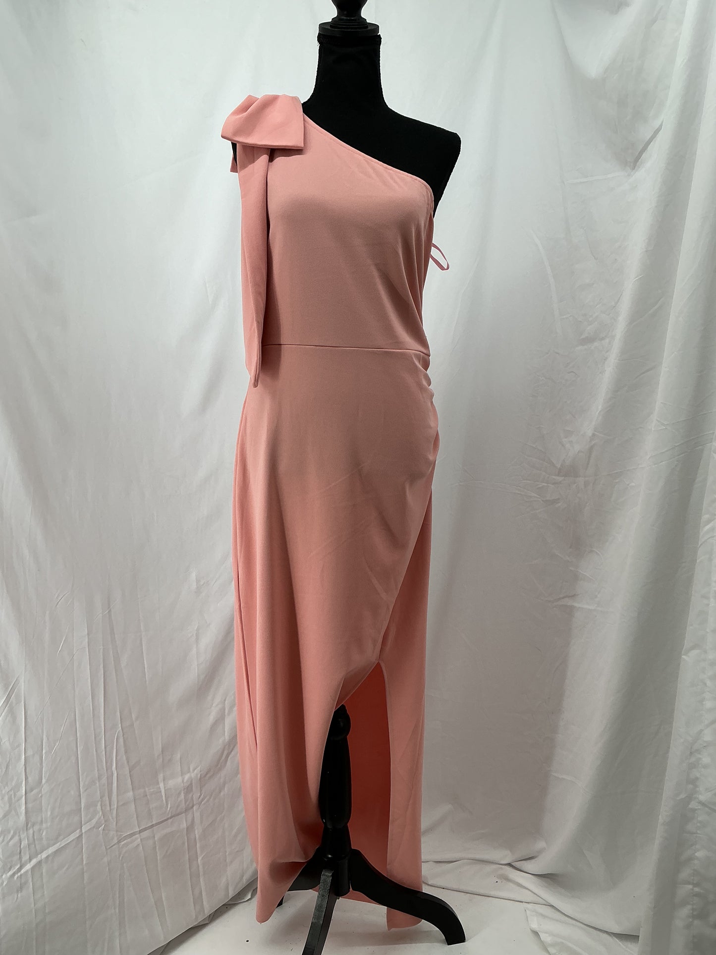 Pretty Garden Pink One-shoulder Dress Size M