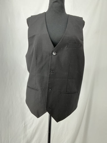 Black Suit Vest Size L