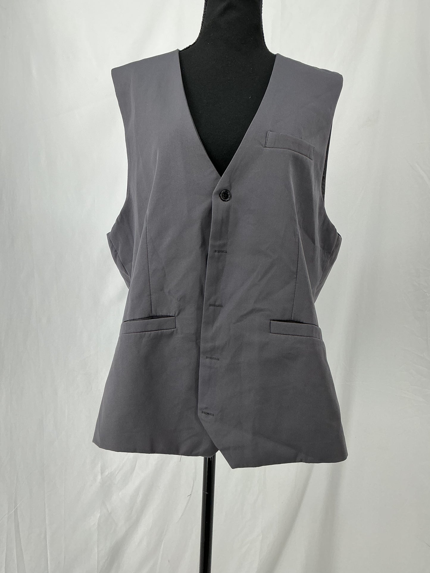 Grey Suit Vest Size M