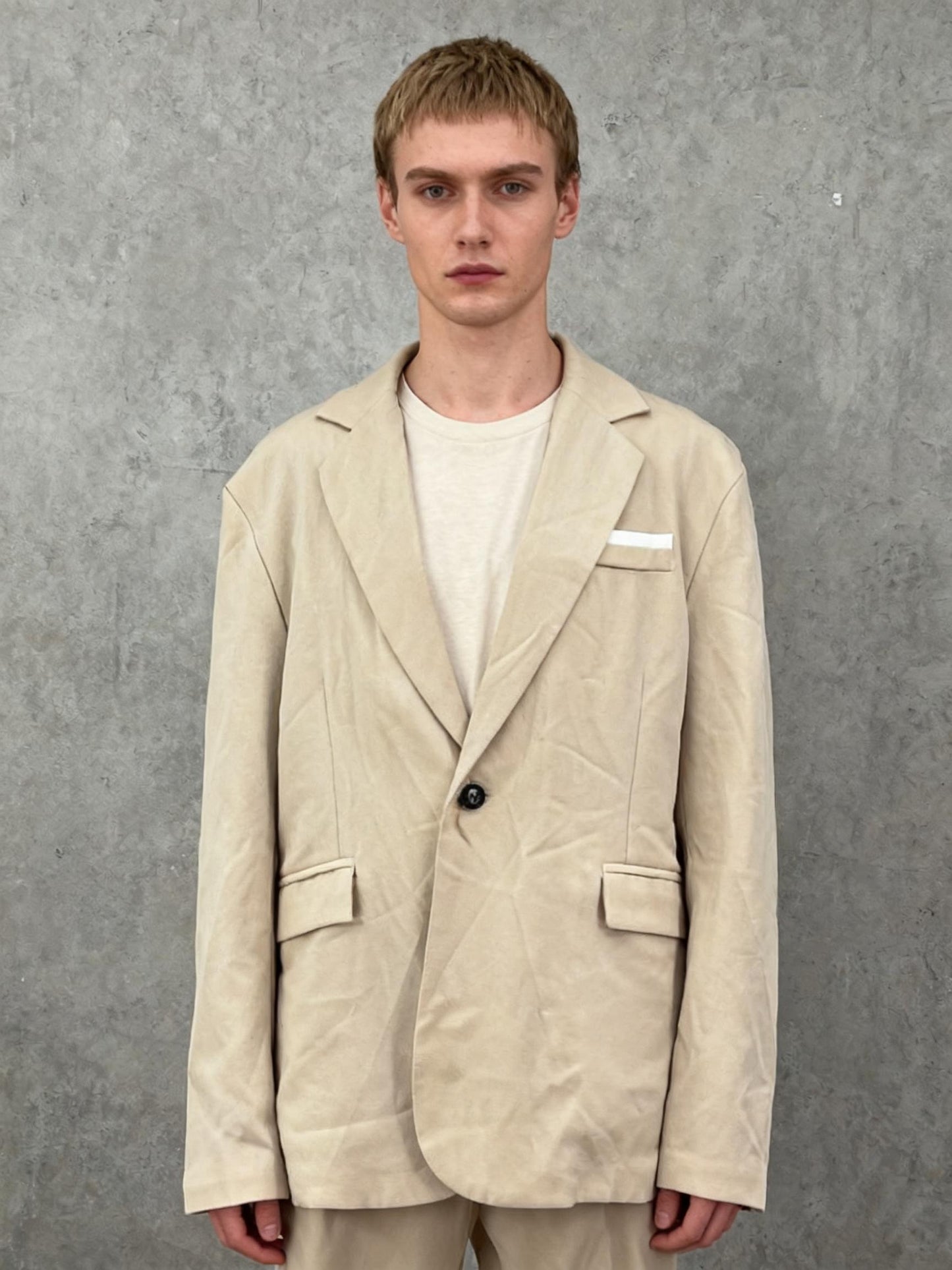 MANFINITY Beige Blazer Size L