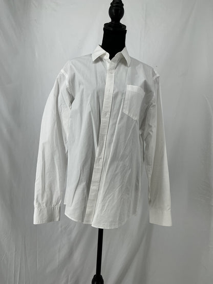 Amazon Essentials White Suit Shirt With Pocket Size L