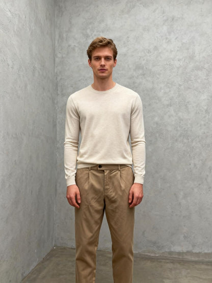 MANFINITY Beige Suit Pants Size L