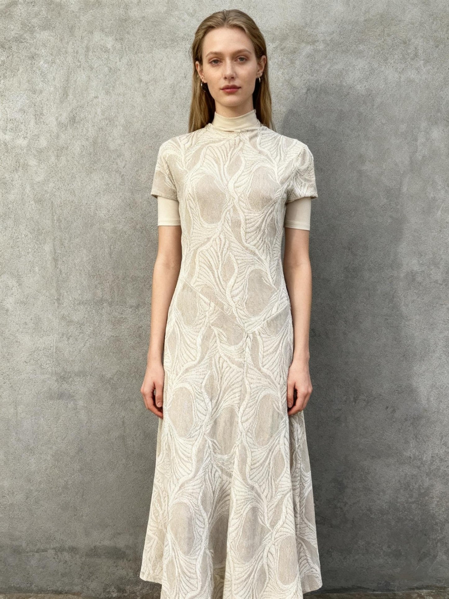 Long Embroidered Dress Size S