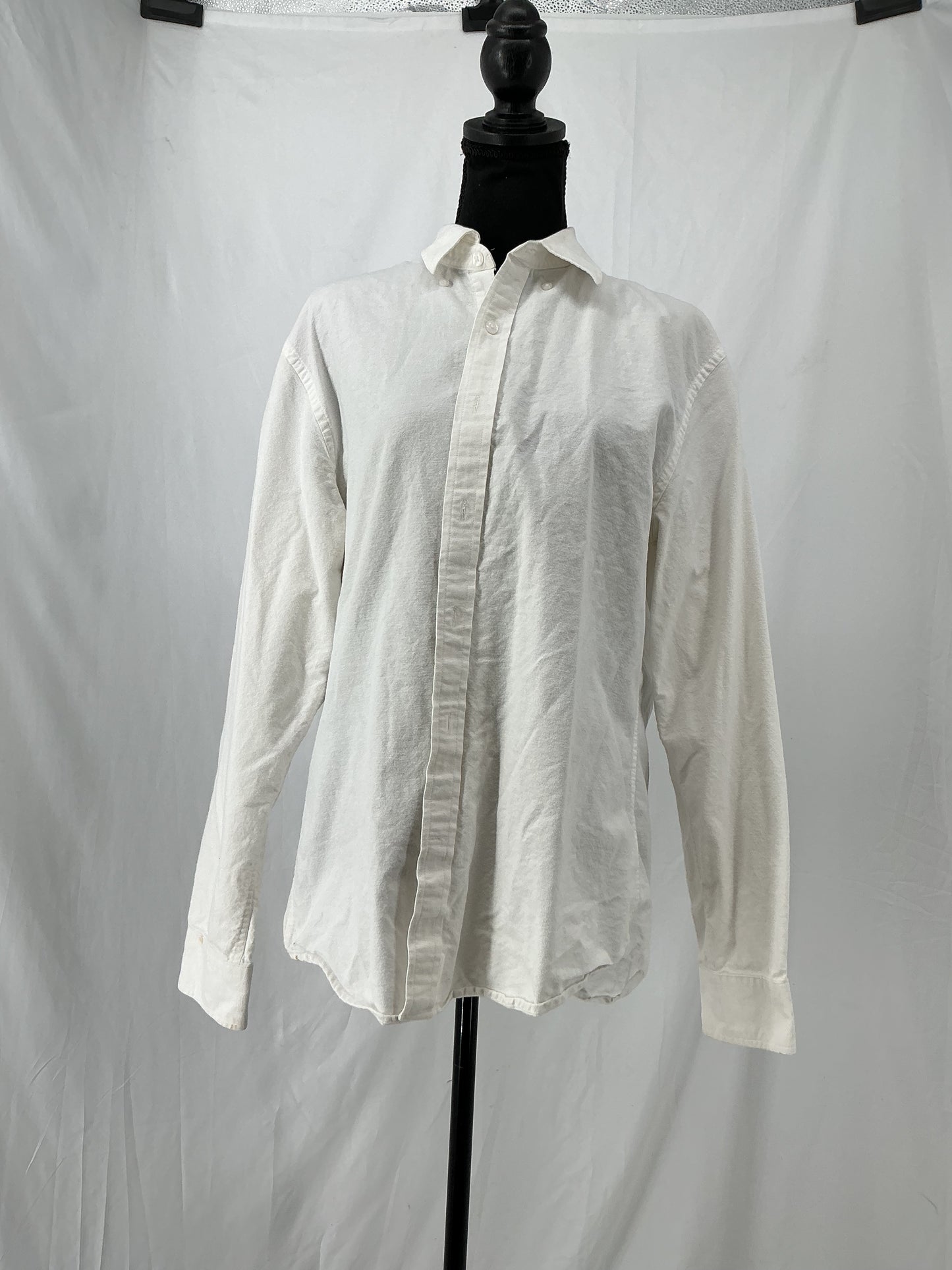 Amazon Essentials White Suit Shirt Size L
