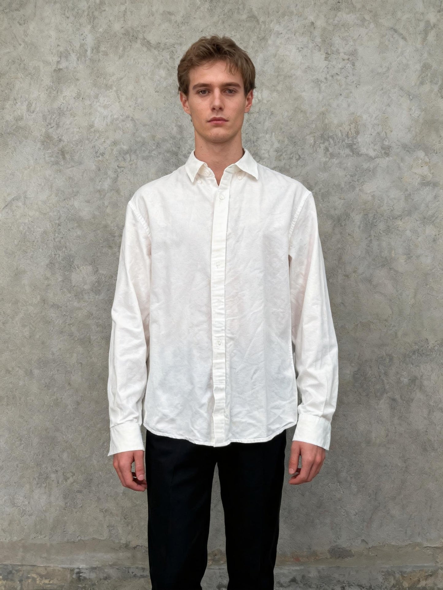 Amazon Essentials White Suit Shirt Size L