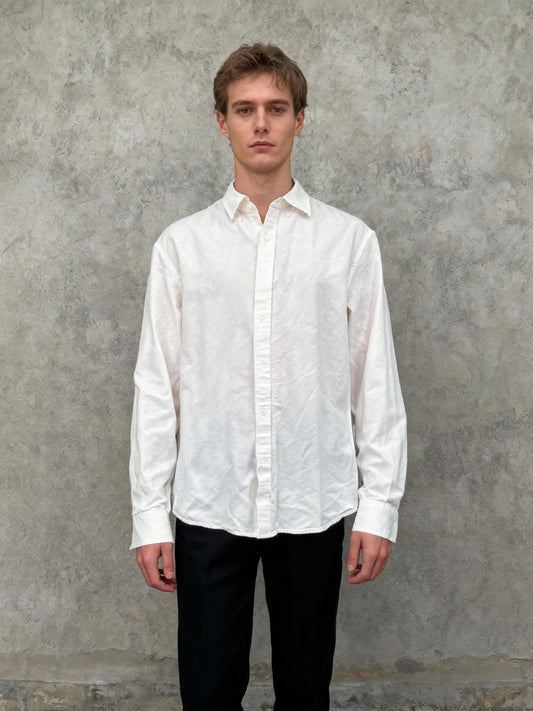 Amazon Essentials White Suit Shirt Size L
