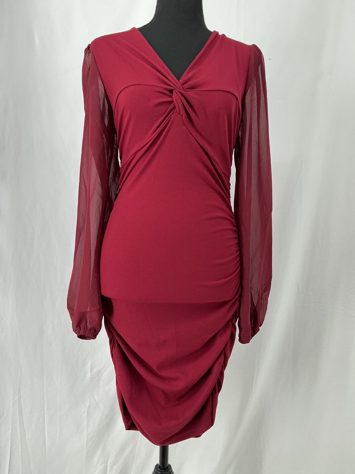 Red Long Sleeve Dress Size No