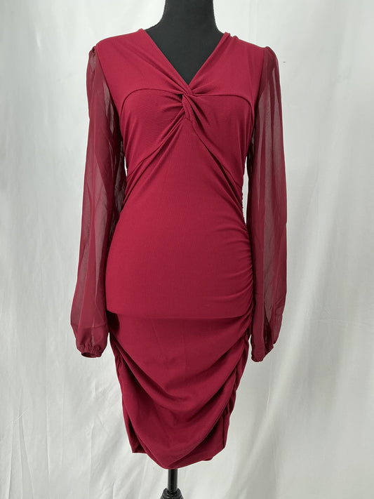 Red Long Sleeve Dress Size No