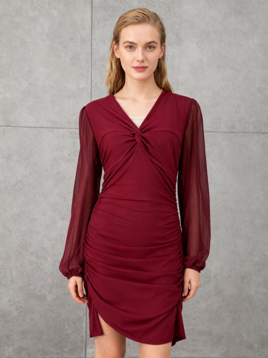 Red Long Sleeve Dress Size No