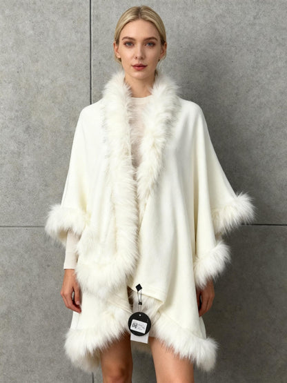 Beige Double Layers Cape