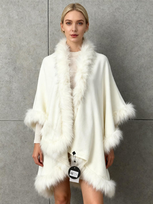 Beige Double Layers Cape