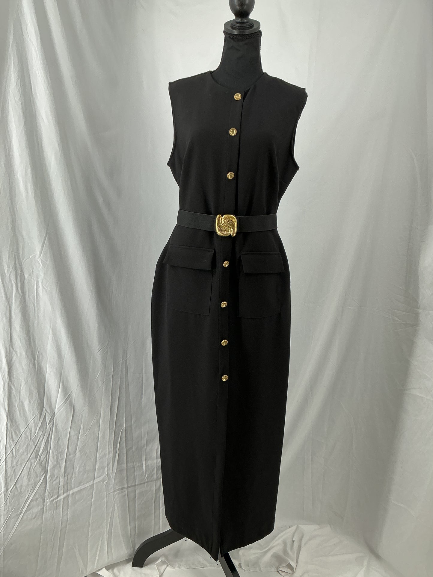 ZARA Black Sleeveless Dress Size L