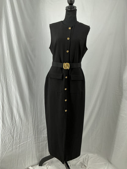 ZARA Black Sleeveless Dress Size L