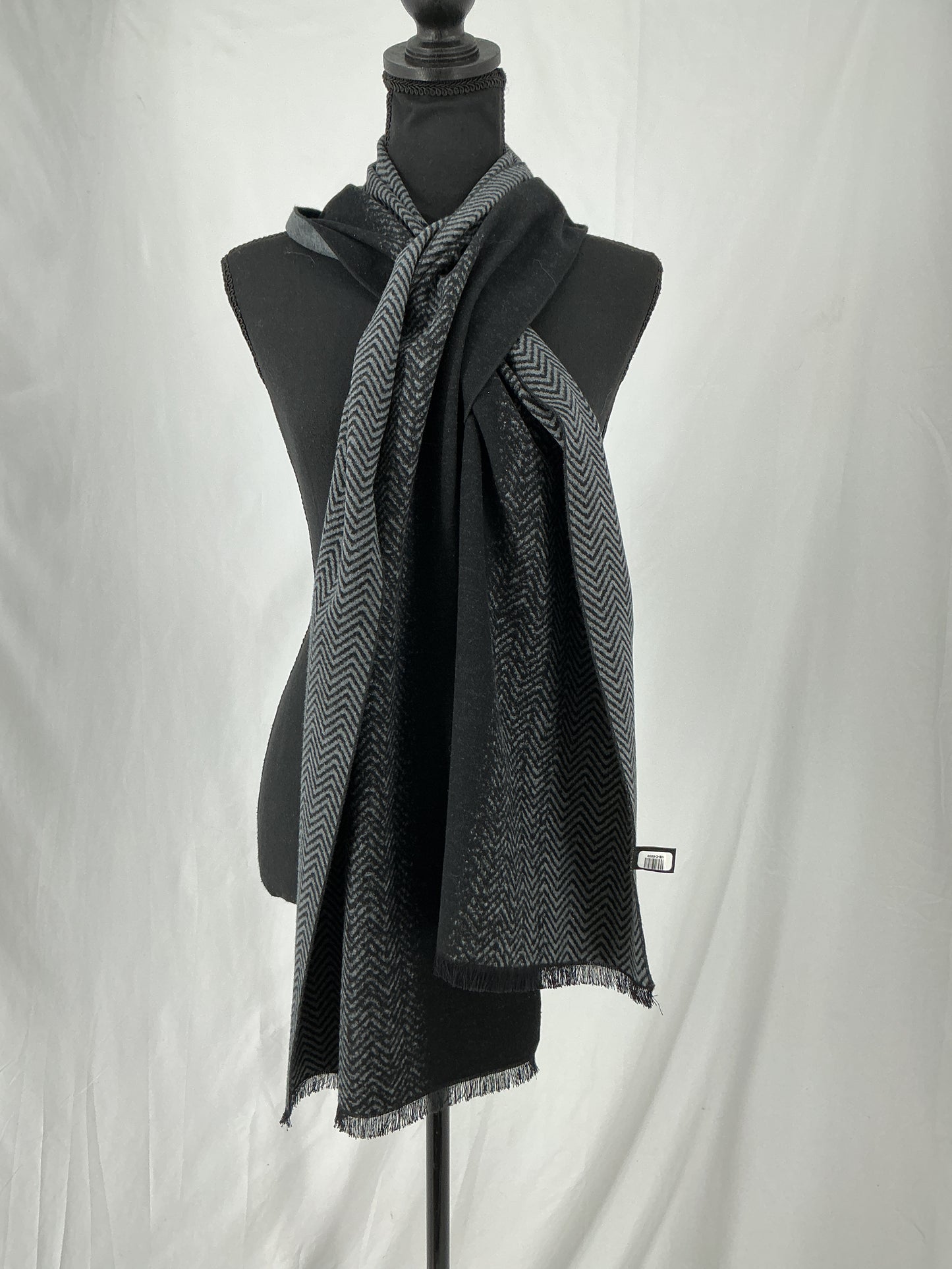 Black And Grey Scarf