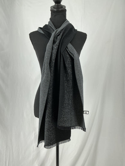 Black And Grey Scarf