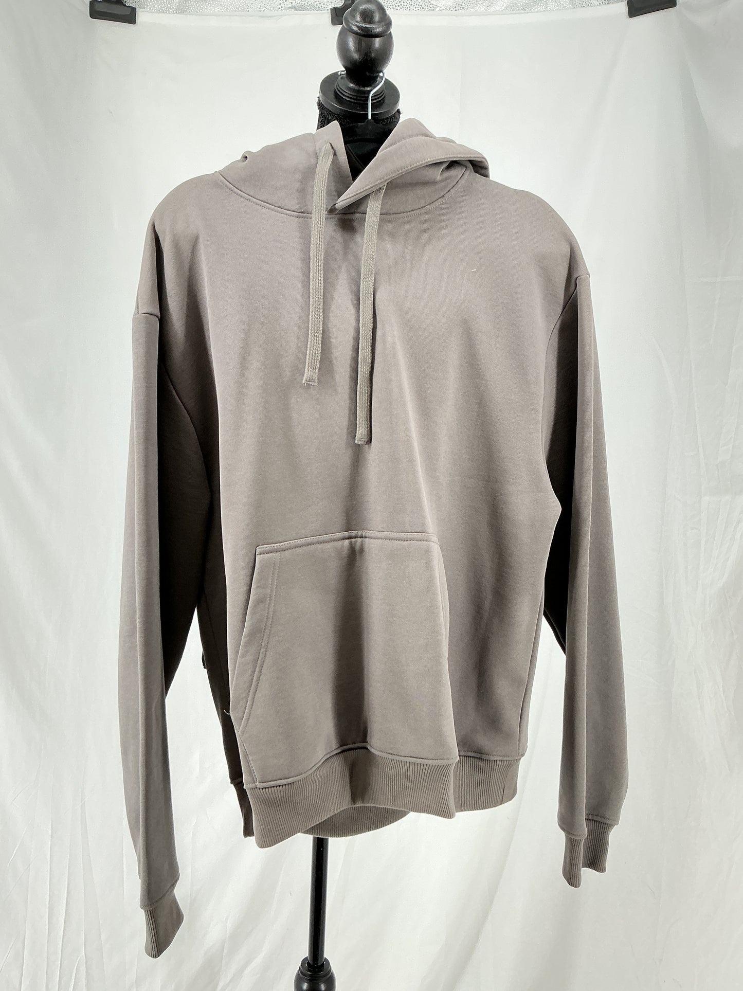 ZARA Taupe Oversized Pullover Hoodie Size M
