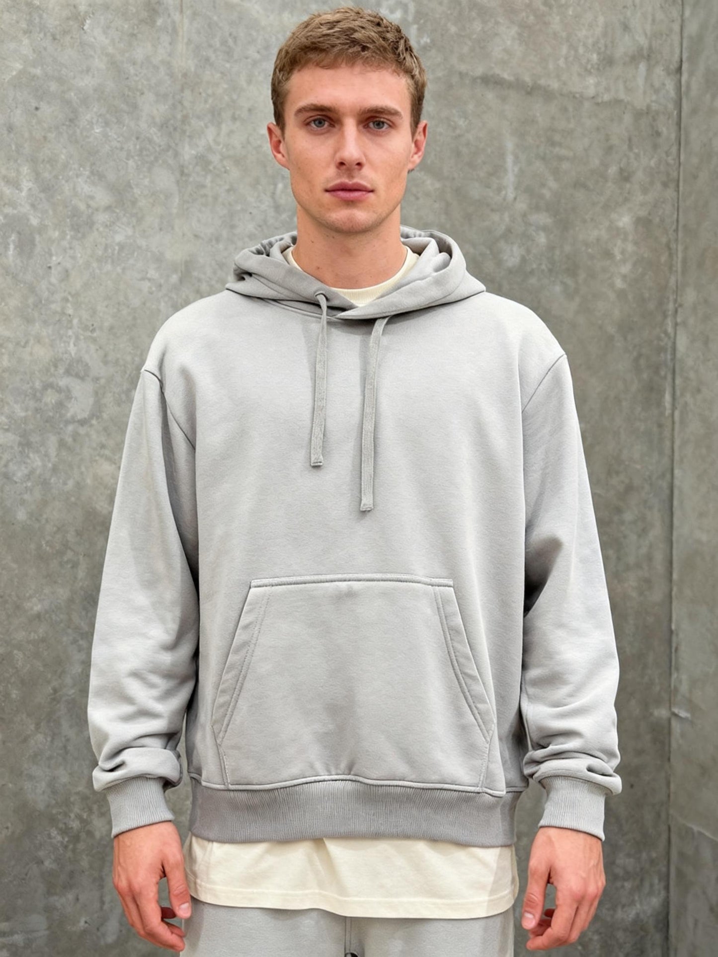 ZARA Taupe Oversized Pullover Hoodie Size M