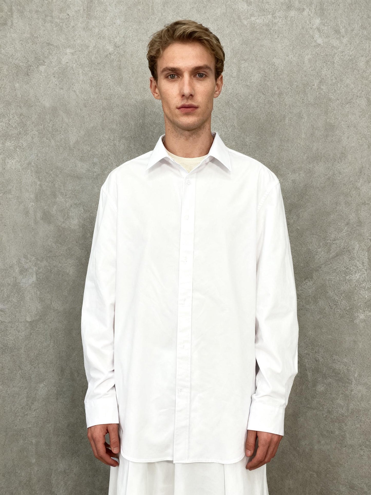 White Suit Shirt Size M