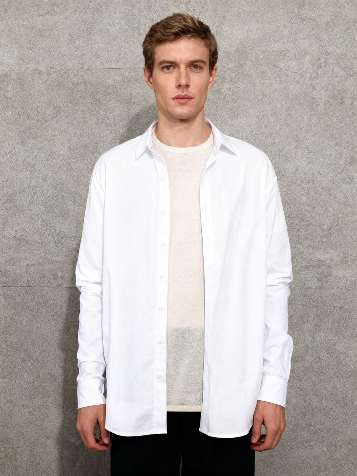 MANFINITY White Suit Shirt Size M