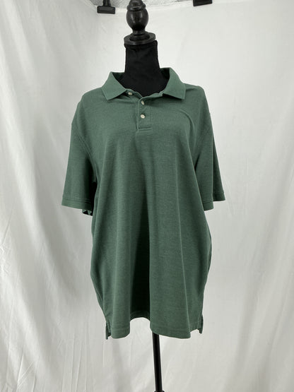 Classic Forest Green Short Sleeve Polo Size XL