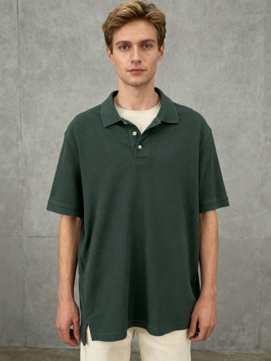 Classic Forest Green Short Sleeve Polo Size XL